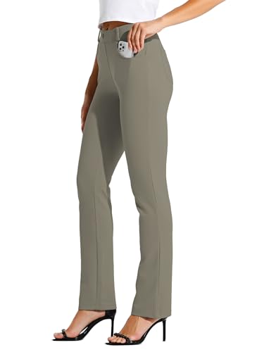 Pantalon de yoga pour femme décontracté stretch jambes droites Willit