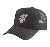 The University of Tulsa Hurricanes TU25 Trucker Hat with Adjustable Mesh Back, Black