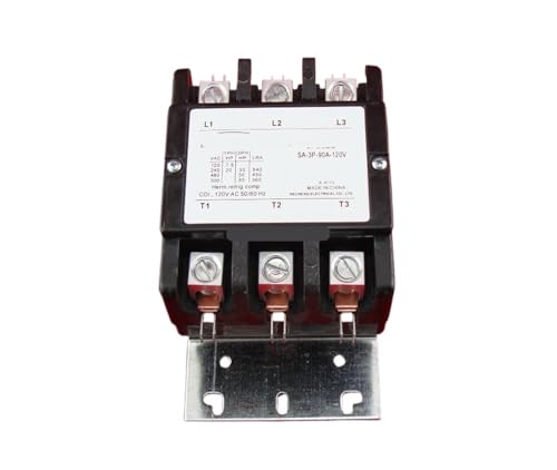 Contacteur de climatisation 90 FLA triphasé protégeant la bobine AC 120V