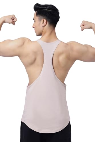 Image of FUAARK Men's Super Combed Cotton Tank Tops Gym Bodybuilding Vest Fitness Workout Sleeveless Stringers