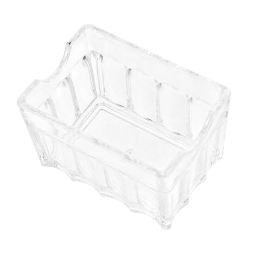 Unomor Modern Tea Bag Storage Box Sugar Packet Holder Acrylic Organizer for Home Office