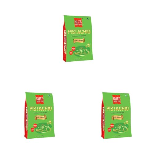 Image of Nuts About You California Pistachios Roasted & Salted 200 g | Lightly Salted | Perfectly Roasted | Fresh & Crunchy (Pack of 3)
