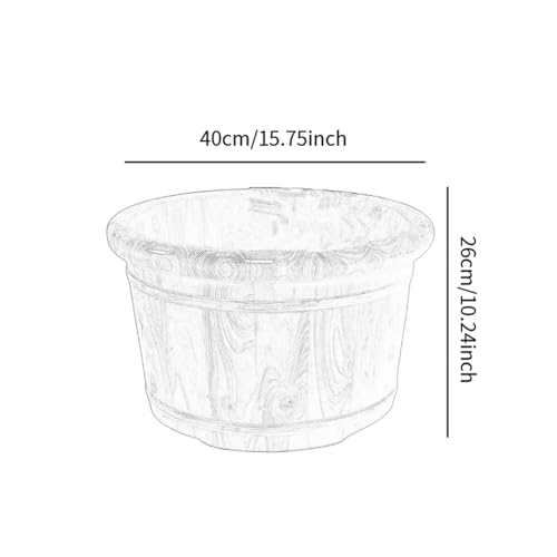 Cubeta de baño para pies de madera 26cmx40cm miniatura 2