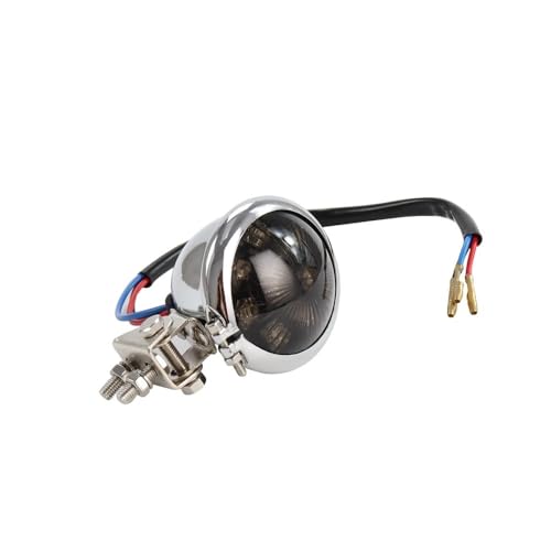 Luz trasera de freno de 12V con soporte ajustable para moto Chopper 4