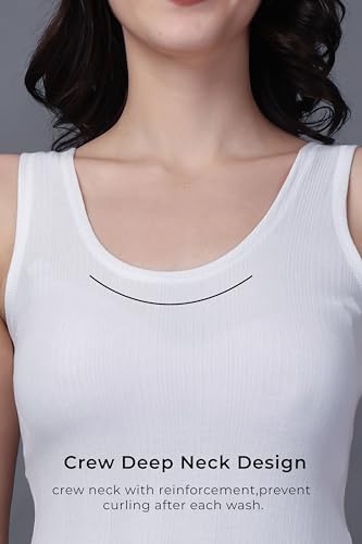Image of FF Women's Thermal Scoop Neck Cami Tank Tops, Ultra Soft Fleece Lined Camisole, Winter Warm Underwear Top