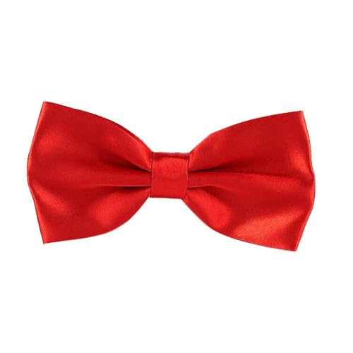 Image of Mens Classic Solid colour Bowtie 6pcs /12pcs Combo Pre-tied Satin polyester Formal tuxedo Bow tie Set For Boy Women and Men & Adjustable Length