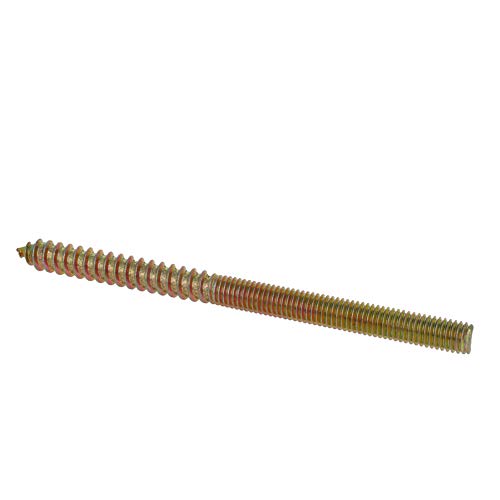 Image of Double Headed Hanger Bolts M8x120mm Carbon Steel Self-Tapping Screw for Pet Furniture, Outdoor Furniture, Household Furniture,Bronze 10PCS