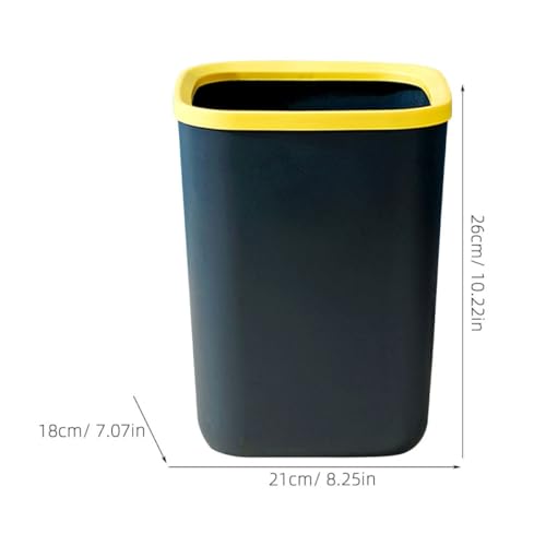 Caneca de basura cuadrada 10L azul oscuro de plástico miniatura 2