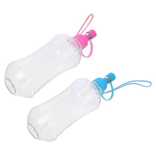 BESTonZON 2Pcs Pet Kettle Portable Dog Cat Water Bottles for Outdoor Travel Walking Easy to Clean Carry for Pets