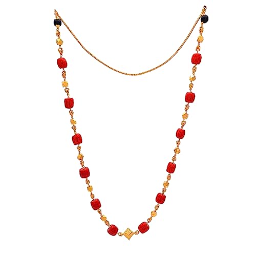 Image of Radha's Creations jewellery GSB mangalorean chain for women one gram gold