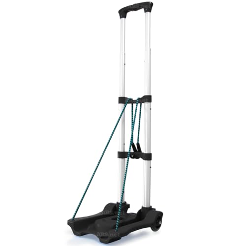 Carrinho De Mão Dobrável Com Rodas Capacidade de 40kg Multiuso Para Compras Transporte