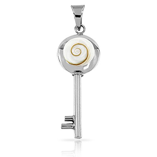 Planetys - Pendentif Clé Oeil de Sainte Lucie Argent 925/1000