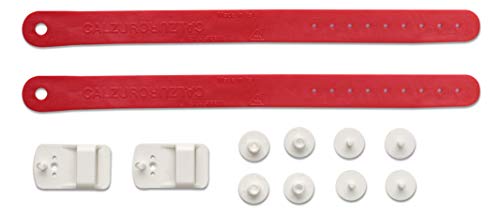 Image of CALZURO Heel Strap Kit - Italian Rubber Clog Straps for Secure Fit - 2 Straps, Buckles & Hardware Included