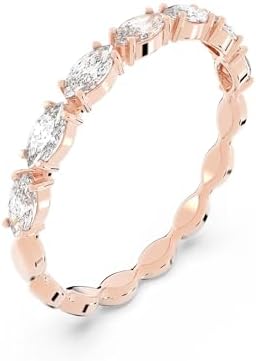 Swarovski Matrix Marquise Ring, Clear Crystal, Rose Gold-Tone