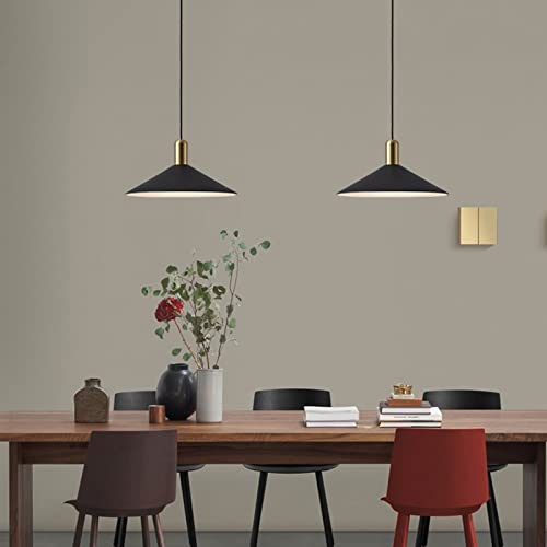 Battery Operated Pendant Light With Remote Control, Industrial Style Wrought Iron Hanging Light Fixture With Metal Lampshade,Hanging Light For Kitchen Island.(With Bulb+Remote Control+Charging Cable) #TOP3