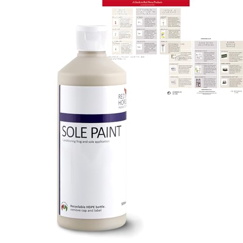 Red Horse Products Sole Paint - Strong Active Ingredients | Cleanses, Strengthens, and Supports Hoof Health | Easy-to-Use Formula for Deep Cleaning and Odor Control ( 500ml )
