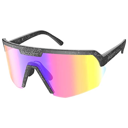 Scott Unisex Sonnenbrille Sport Shield, Marble Schwarz - Teal Chrome, 281188