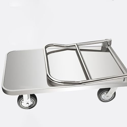 Carretilla plegable con plataforma reforzada 60x40 cm miniatura 3