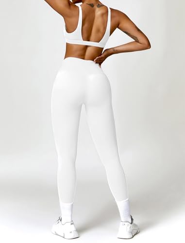 Image of ABOCIW Womens Deep V Neck Sports Bra Padded Low Impact Fitness Yoga Bra U Back Wireless Gym Workout Bra Crop Top