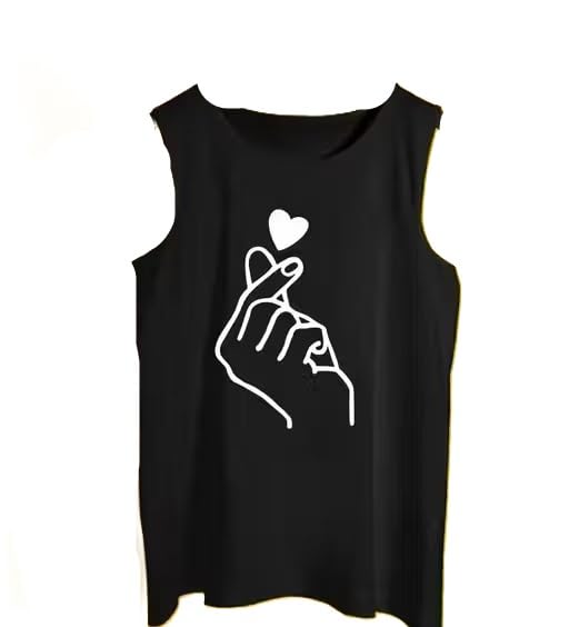 Image of Tees Collection Men Printed Sleeveless Vest Cotton Blend Gym Tank Top