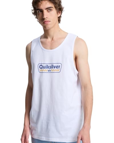 Débardeur blanc Quiksilver EV Starting Grid contre la chaleur estivale en taille M