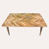 cedar table tops for sale Particularité : la surface en bois à chevrons est bien finie et soignée. La table basse est résistante et facile à nettoyer.
