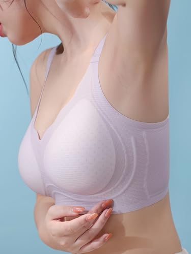 Image of Jalodari Women's Padded Sports Bra | Full Back Coverage Push Up Gym Bra | Slip-On Fitness Workout Yoga Bralette | Wirefree Breast Uplift Tank Top Innerwear
