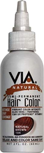 Via Natural Semi-Perm 2 oz. Color # 104 Natural Brown miniatura 1