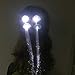 50 pcs Led Parti Blanc Led Cheveux Glow Cheveux Tresse Led Pince À Cheveux Accesorio Regalos para Festival Glow Cheveux Tresse Bandeau Glow In Dark