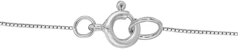 14K Solid Yellow/White Gold Box Chain 0.7-1.3mm Necklace with Spring Ring Clasp, 16-24 inch - Image 2