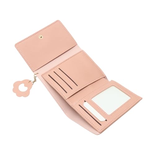 1Pcs Money Wallet 3-Fold Cat Cartoon Wallet PU Leather Pink 11x9cm3