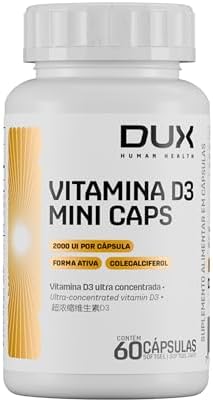 DUX HUMAN HEALTH Vitamina D3 Mini Caps 60 Cápsulas – 2000 UI por ...