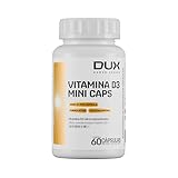 DUX HUMAN HEALTH Vitamina D3 Mini Caps 60 Cápsulas – 2000 UI por Cápsula, Sem Glúten e Sem Açúcar