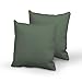 Produktbild Pizuna Luxuriöser Soft-Satin 2er Pack Kissenbezug 80 x 80 cm Moos Grün, 400 Fadenzahl Baumwolle Quadratisch Kissenbezüge, 100% Langstapel Baumwolle Kissenbezug (Moos Grün 80x80 cm)