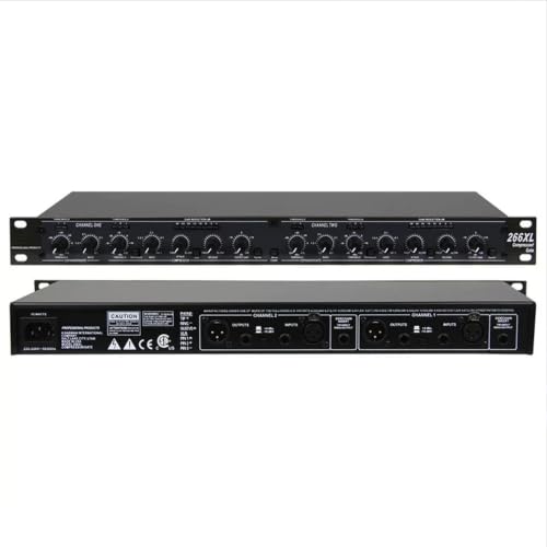 2 Channel Audio Compressor, High-precision Audio Processor, With Noise Gate & Peak Limiting, 1u Rackmount, Xlr/trs Inputs, For Studio, Live & Streaming, Stage Engineering