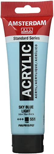 ターレンス アクリル絵具 アムステルダムアクリリックカラー スカイブルーライト T1709-551 120ml