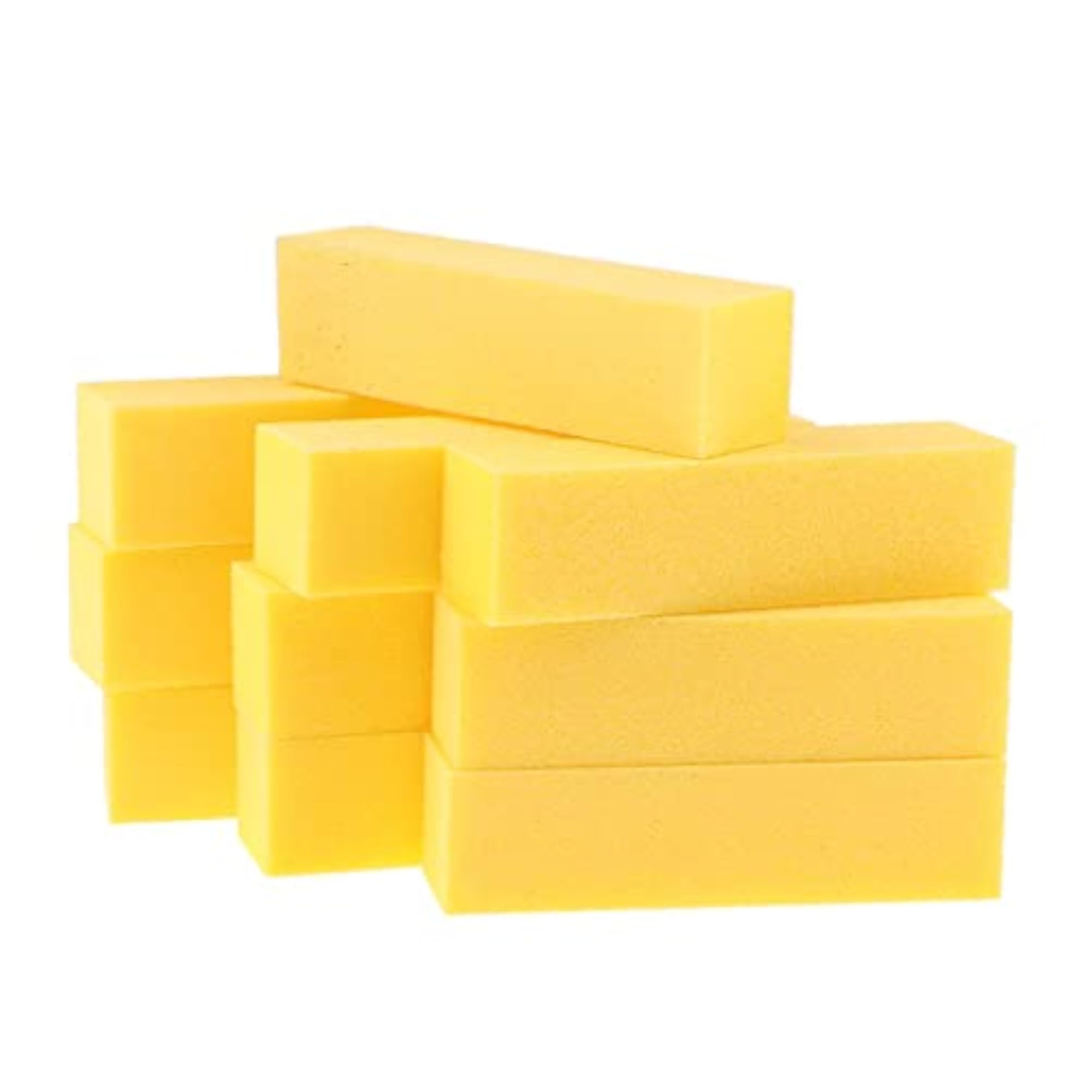 2x10 Pcs Nail Art Buffer Files Block, Yellow