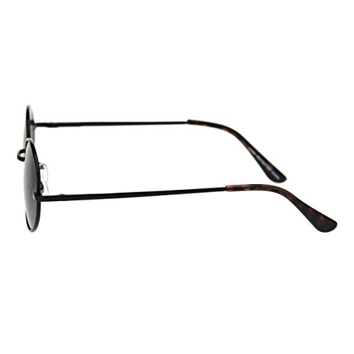 PASTL Round Oval Metal Frame Sunglasses Unisex Fashion Spring Hinge UV 4004