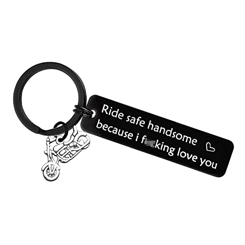 Vadaka Biker Gift Keychain Keyring Valentine's Day Keychain for Boyfriend