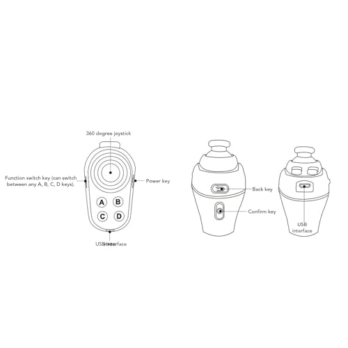 PUSOKEI Mando a distancia VR Bluetooth Gamepad, mando a distancia VR inalámbrico Control de vídeo VR, juego, selfie, Flip E-Book/PPT/Nook Page, ratón, ajuste de sonido, para teléfono - imagen 4