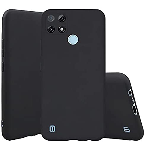 Image of Mobile Back Cover Case for Realme C21 (Silicone Case|CameraProtection|Black SC1510)