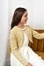BOLEROSE Girls Long Sleeve Sparkle Cardigan Childrens Kids Bolero Shrug (Gold, 13-14 YRS)