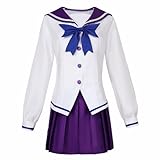 XLSJIAMAN Anime Womens Cos Sankarea Sanka Rea Cosplay Costume School JK Uniform Dress Halloween Party Sets (Female-Medium)