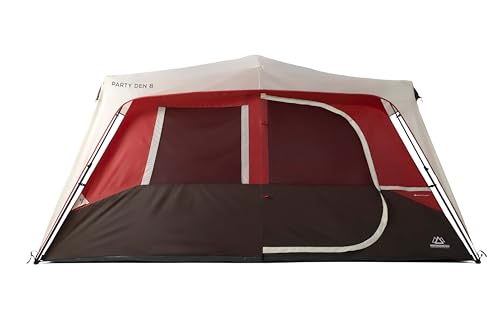 Rapid Series Quick Setup Camping Tent, Integrated Steel Frame Family Tent Made with Waterproof 150d Fabric and 190d Fabric Rain Fly for Family Outdoor Camping