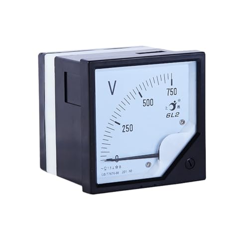 Voltmètre AC 50V aiguille 6L2 en-tête mécanique de tableau 80x80mm