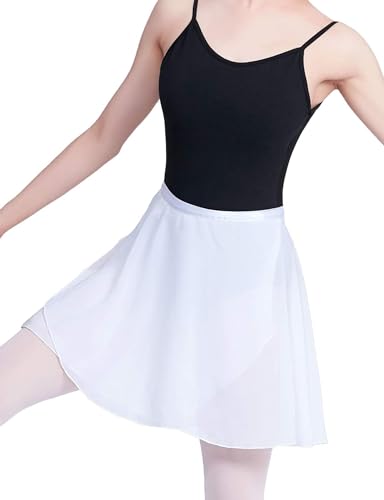 Image of Daydance Girls Women Sheer Ballet Skirts Wrap Chiffon Over Scarf for Dancing