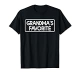Grandma's Favorite Grandchild Funny Grandson Granddaughter T-Shirt