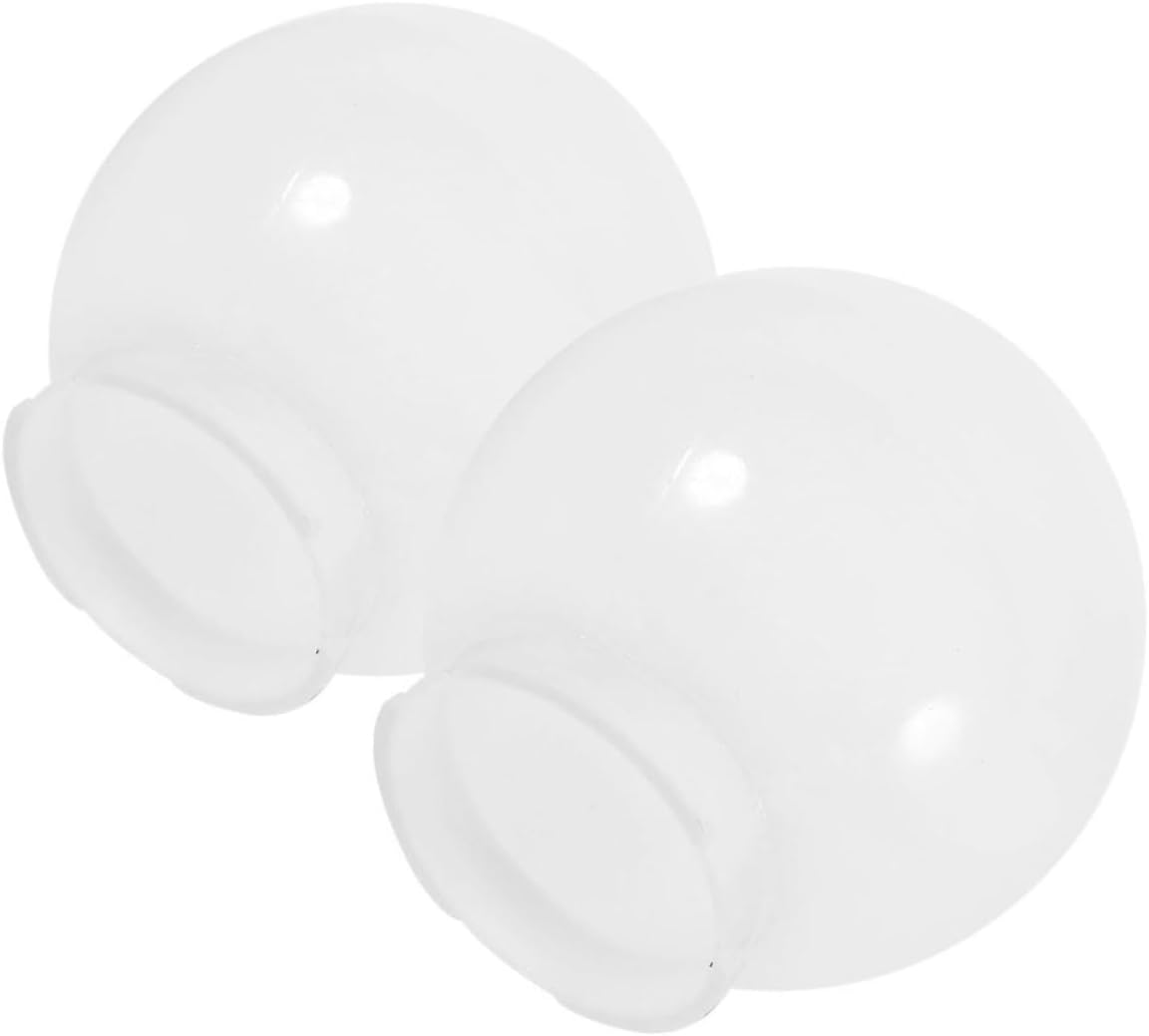 2pcs Simple Acrylic Lampshade Outdoor Lampshade for Garden Patio Lighting