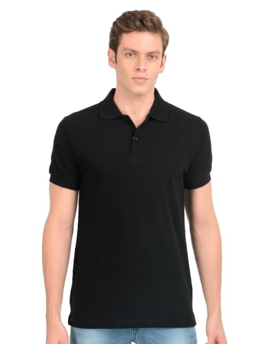 Image of Scott International Men's Cotton Polo T-Shirt | Six Degrees Soft & Breathable Collared T-Shirt | Half Sleeve Regular Fit Casual Wear | Comfortable Everyday Polo T-Shirt for Men