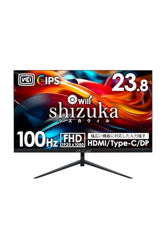 Amazon.co.jp: シズカウィル 液晶モニター 23.8インチ Type-C接続 FHD